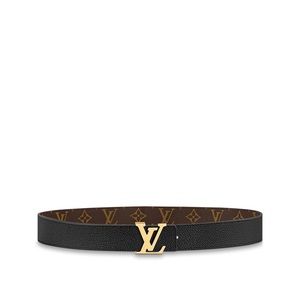 Authentic Louis Vuitton 
LV INITIALES 30MM REVERSIBLE BELT